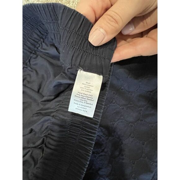 Talbots Women Skirt Black Cotton Embroidered Elastic Waist size M - Picture 7 of 8